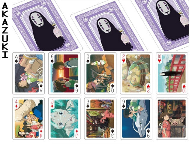 Spirited away playing cards totoro PLAYING CARDS SPIRITED AWAY